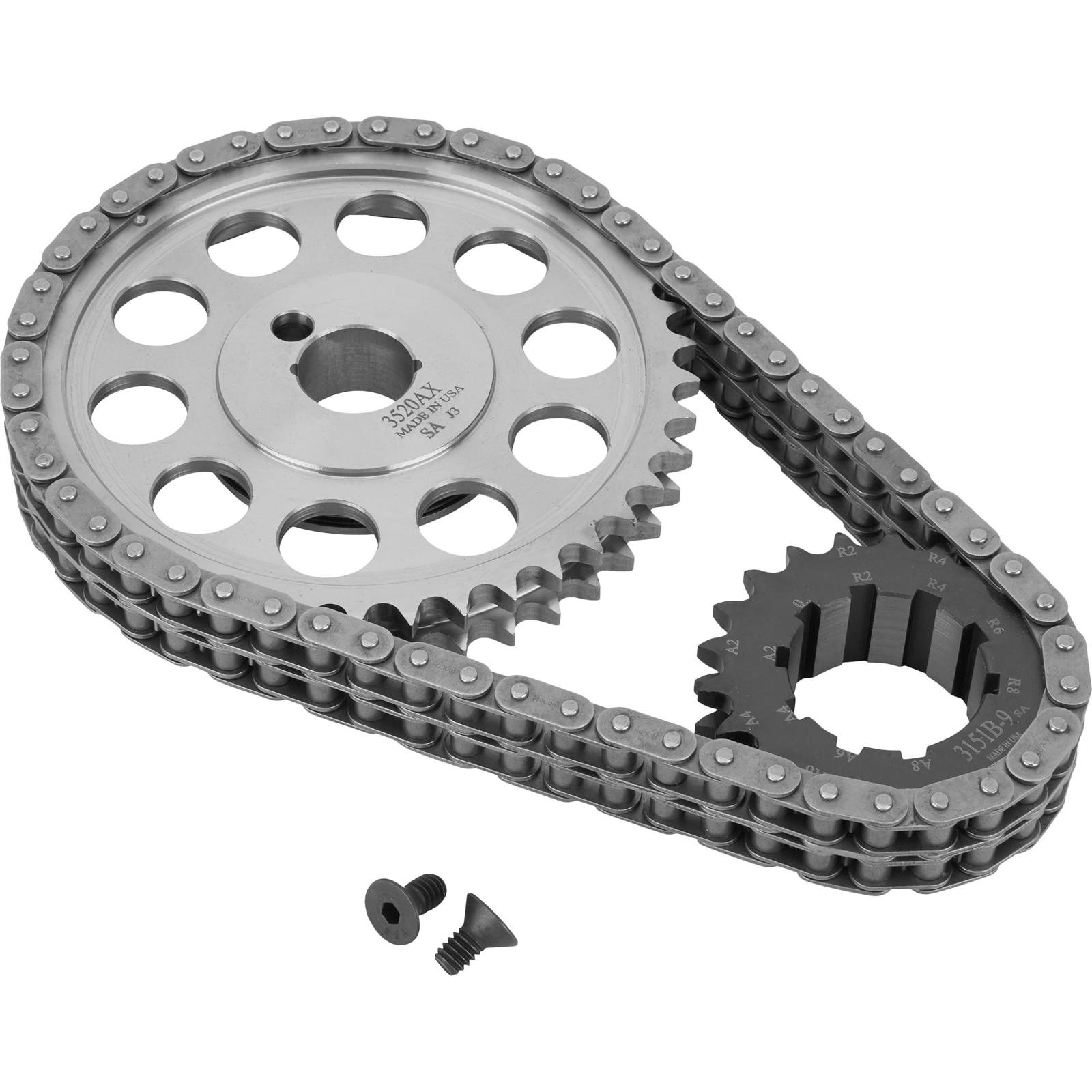 Double Roller Timing Set, Early SBF, 1Piece Fuel Pump Eccentric