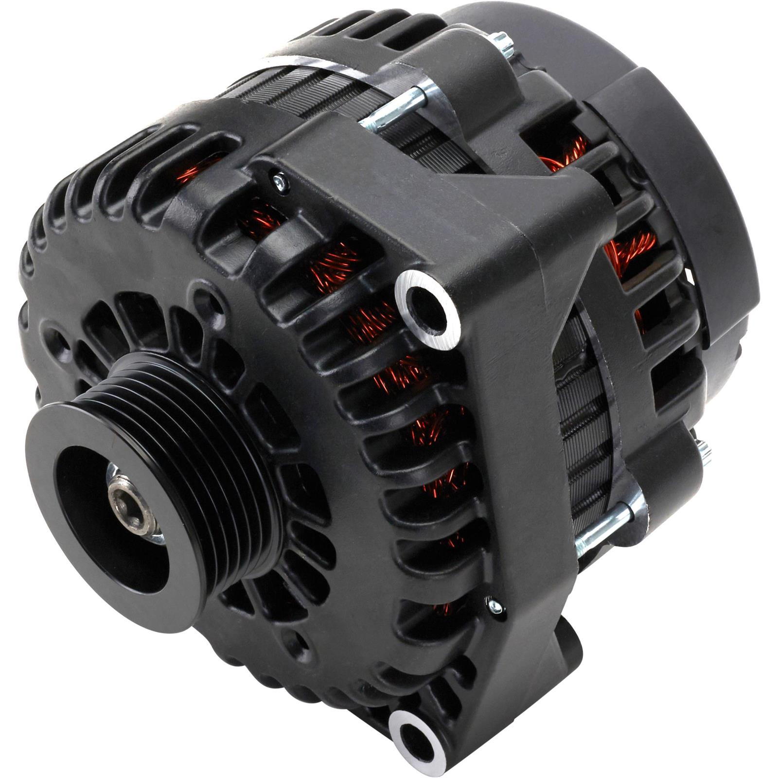GM AD244 Black LS Alternator | High Output 220 Amp
