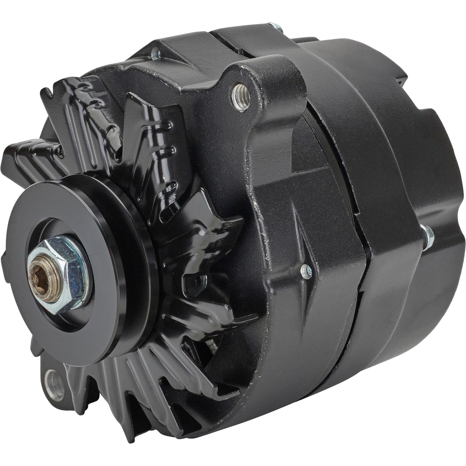 Ford 1G Style 110 Amp 1 Wire Alternator, Black