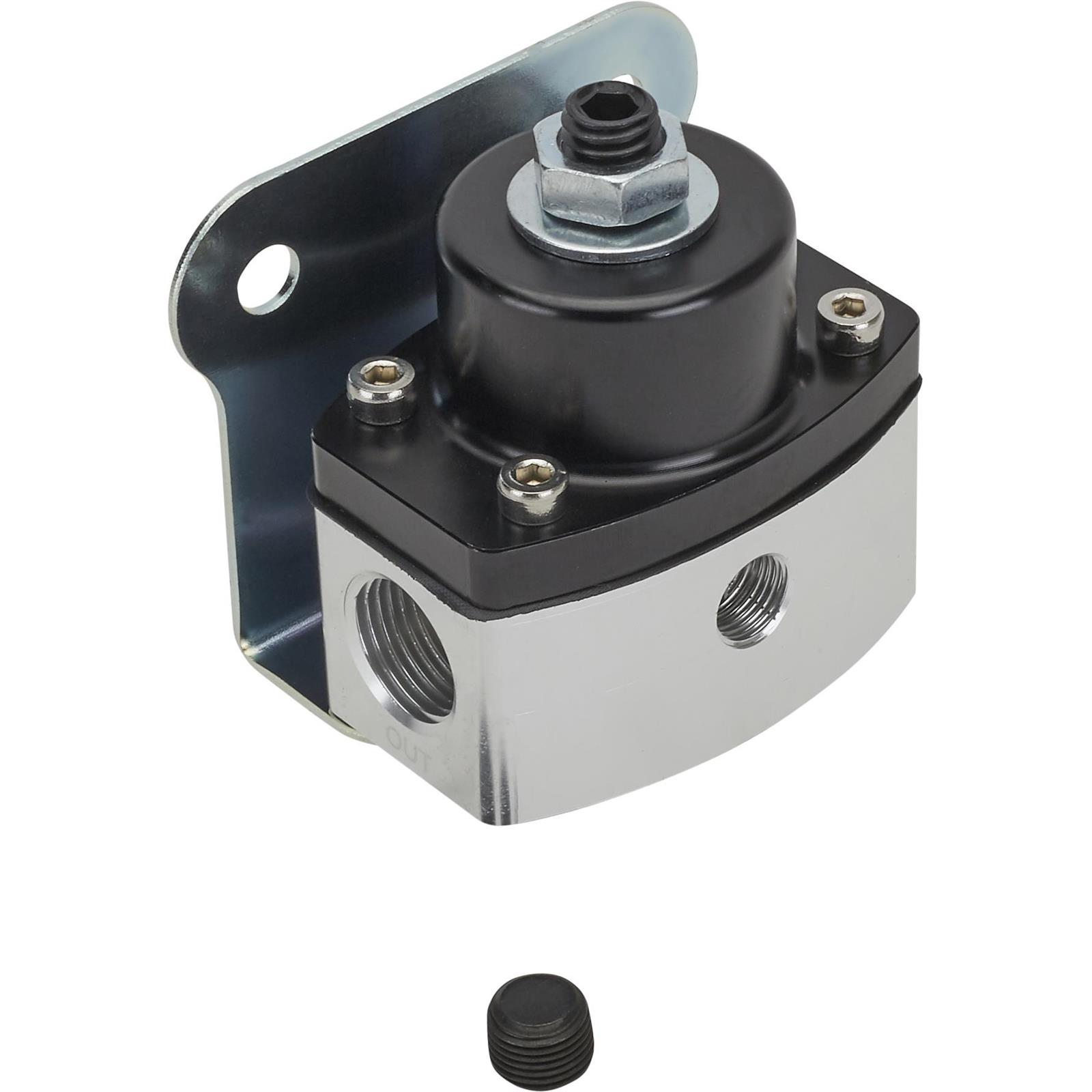 Speedway Fuel Pressure Regulator, 5-12 PSI, Aluminum