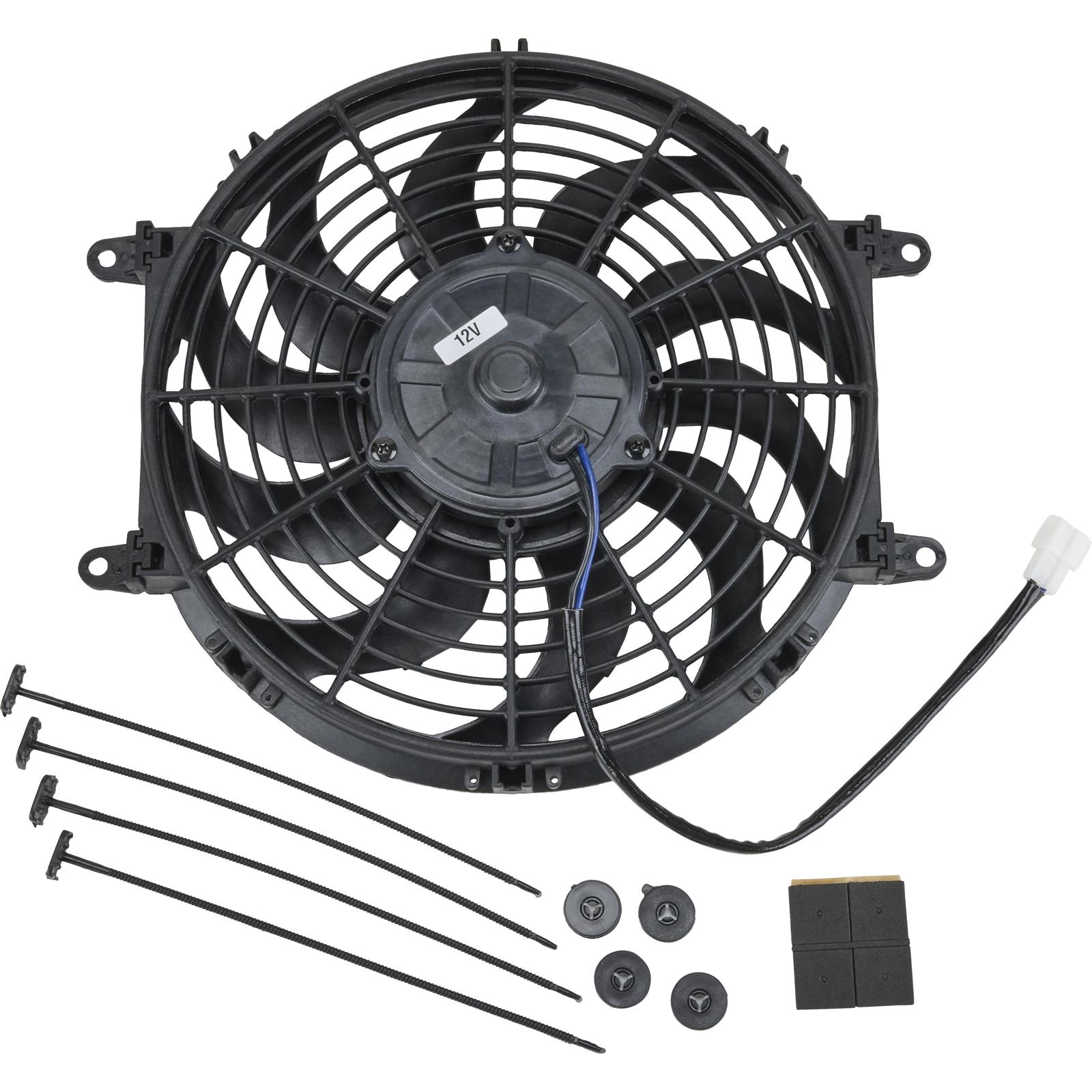 LowPro Universal Slim/Thin Electric Radiator Cooling Fan, 12 Inch