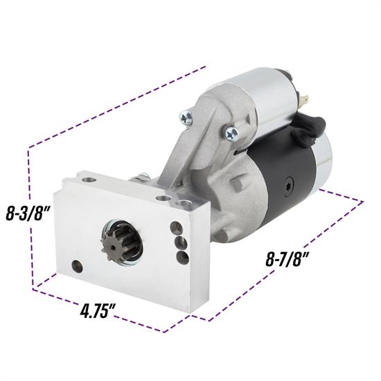 Chevy V8 Mini Starter, Gear Reduction Super High Torque SBC, BBC