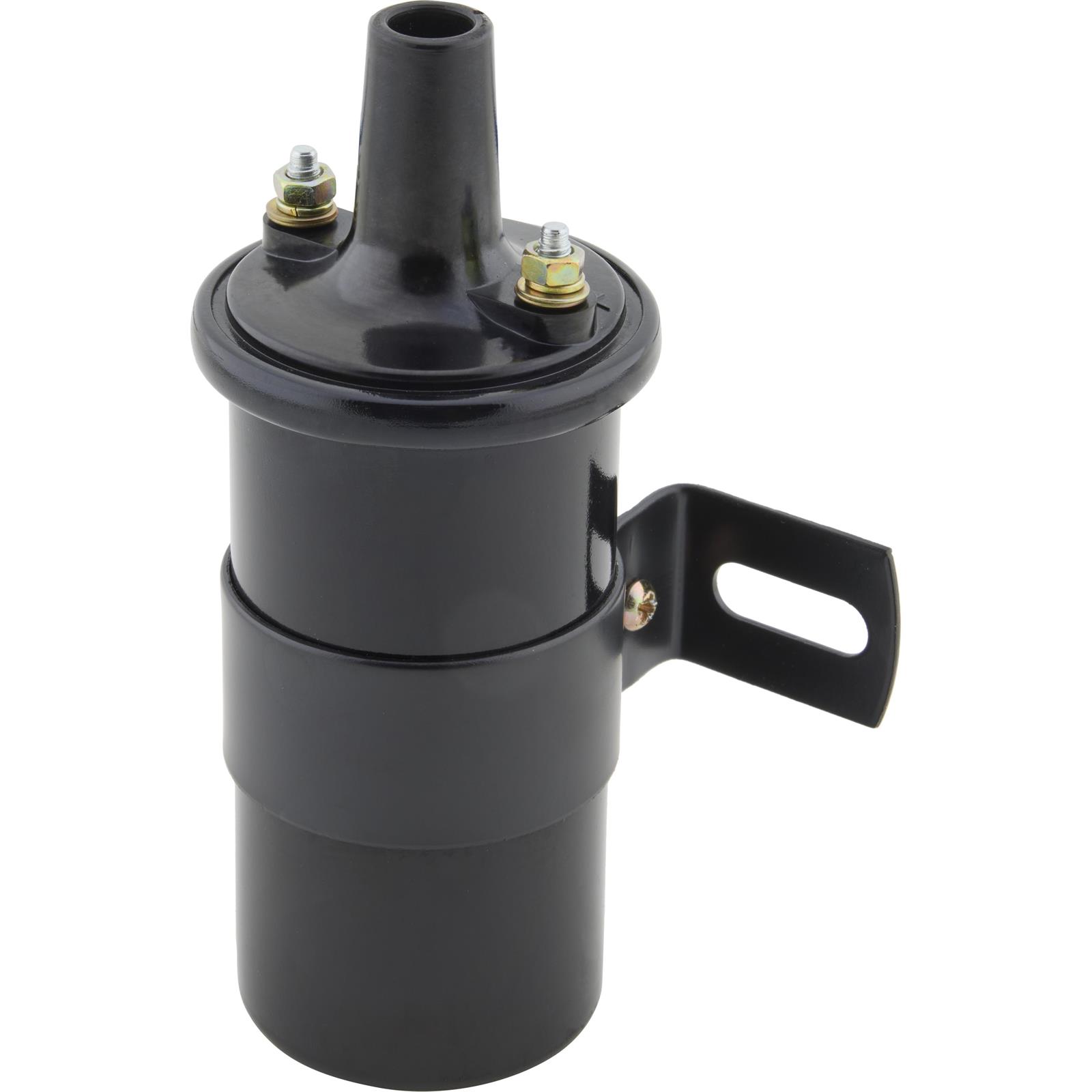 TSP Ignition Black Coil 45,000 Volts w/ Chrome Mounting Bracket Female