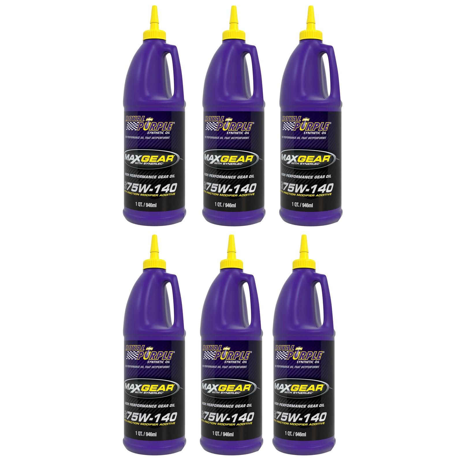 Royal Purple Max Gear 75W140 Gear Oil, 6 Quarts