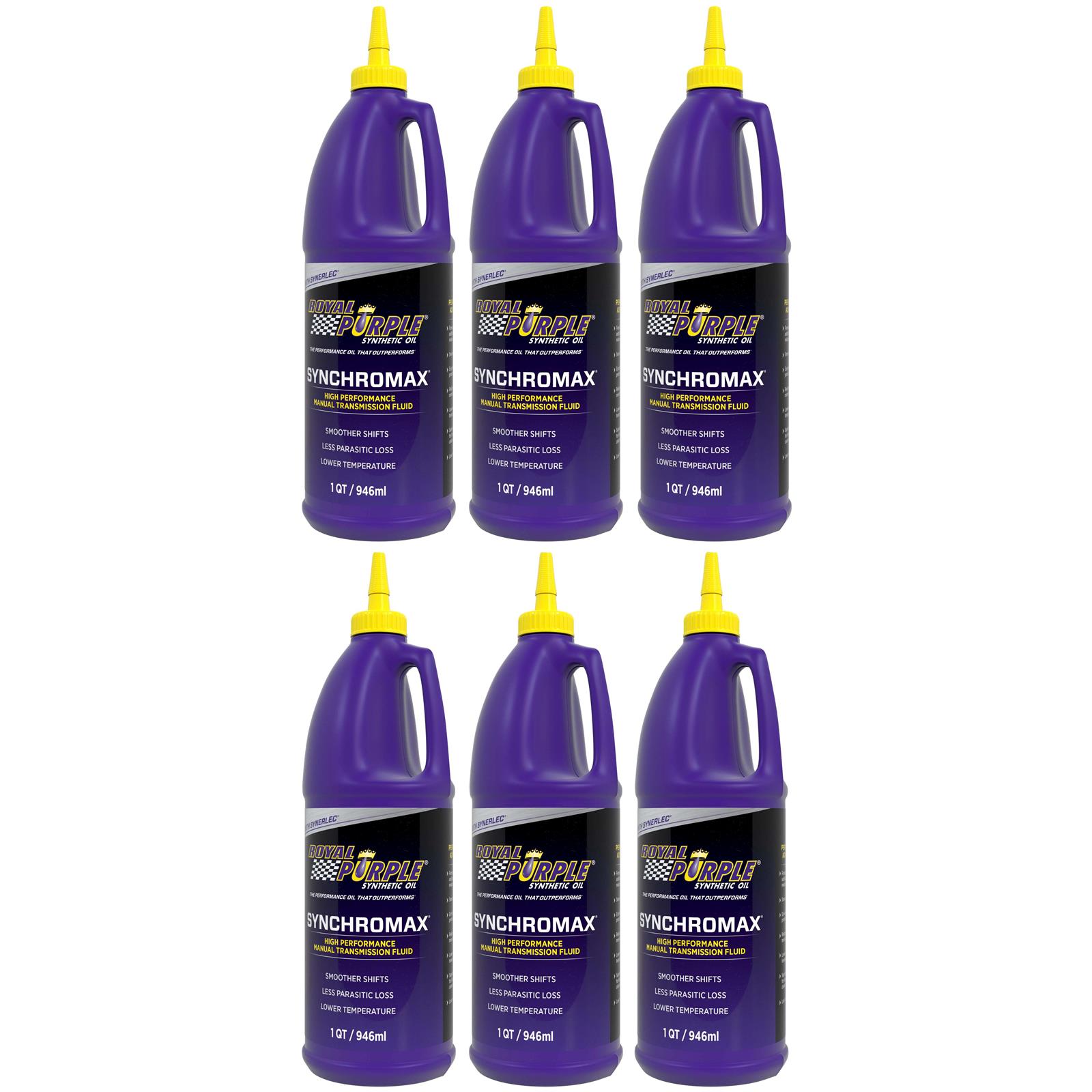 Royal Purple Synchromax Manual Transmission Fluid, 6 Quart Case