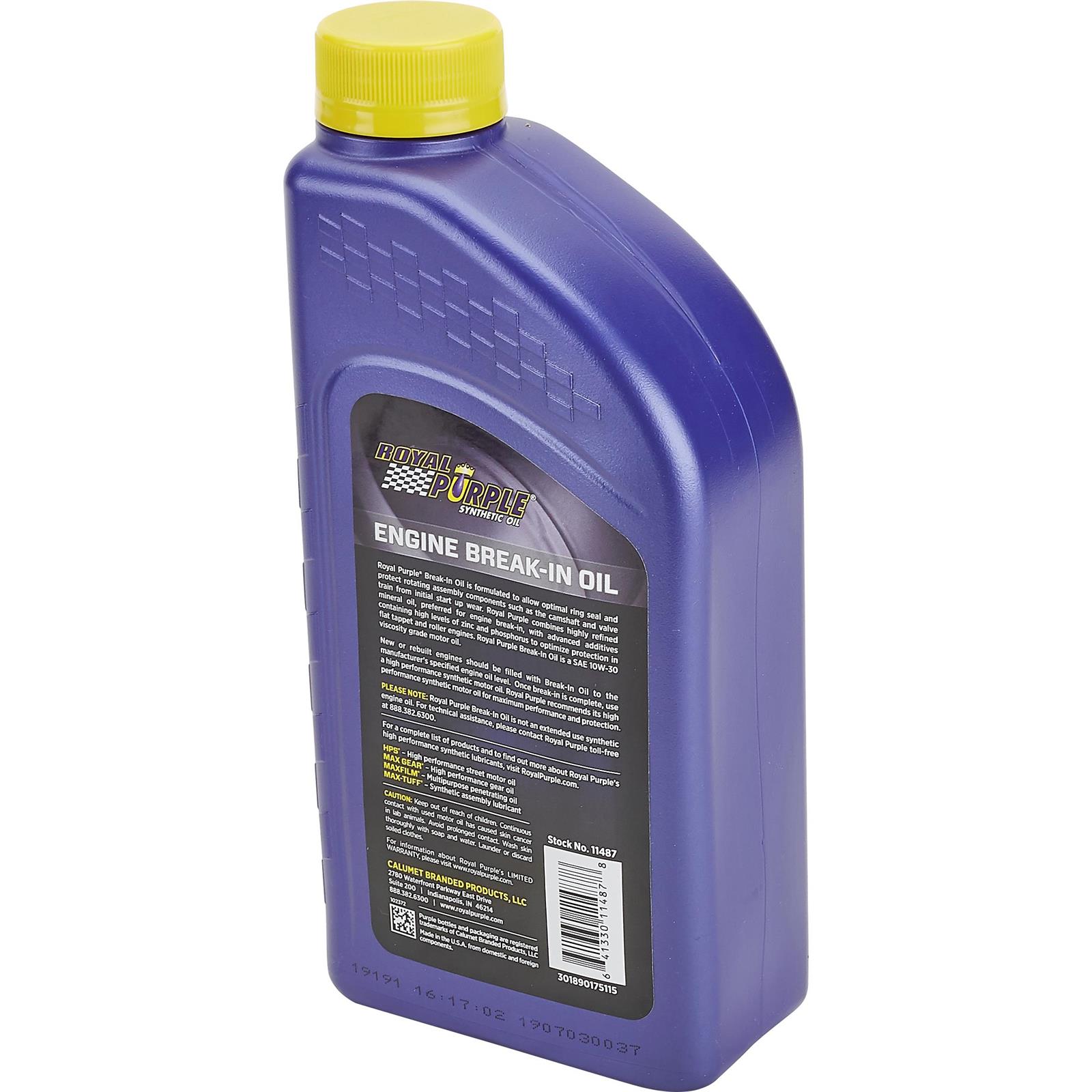 Royal Purple 10W30 BreakIn Oil, 1 Quart