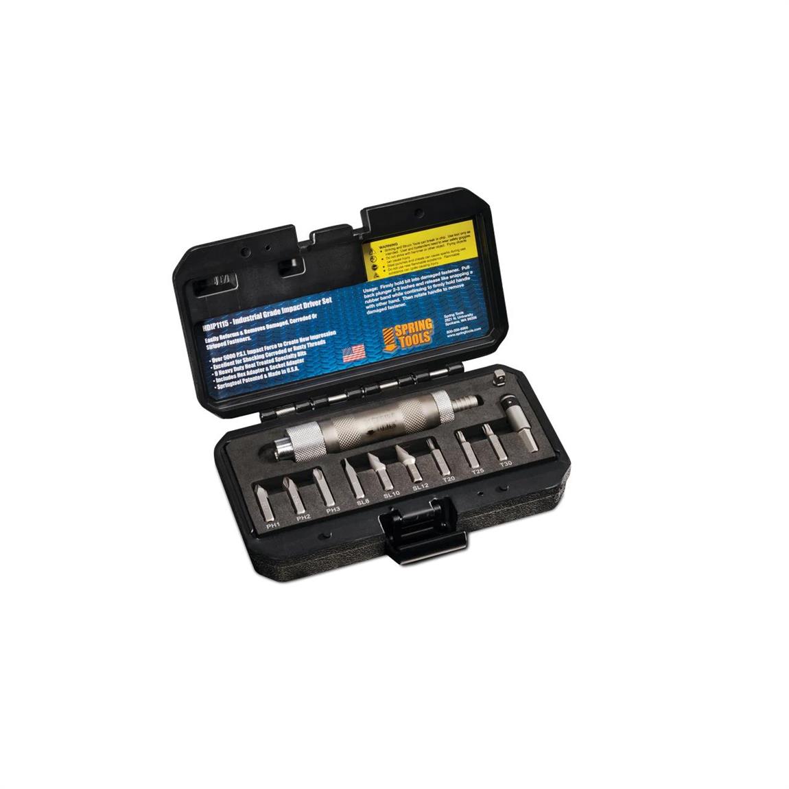 Spring Tools HDIP1115 Hammerless Impact Driver Set
