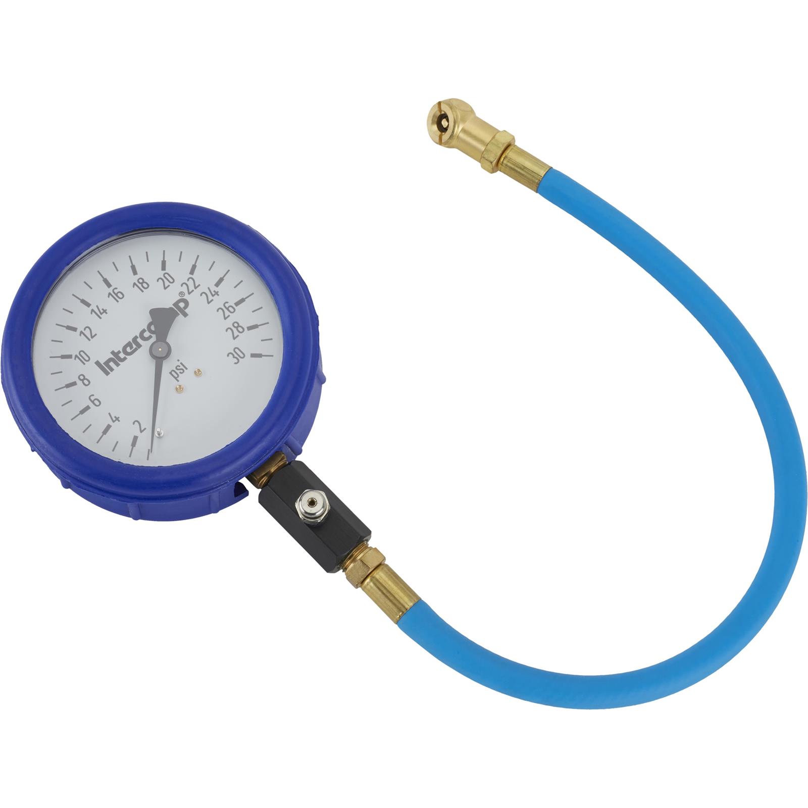 Intercomp 360059 4" Glow-In-The-Dark Tire Pressure Gauge, 30 PSI