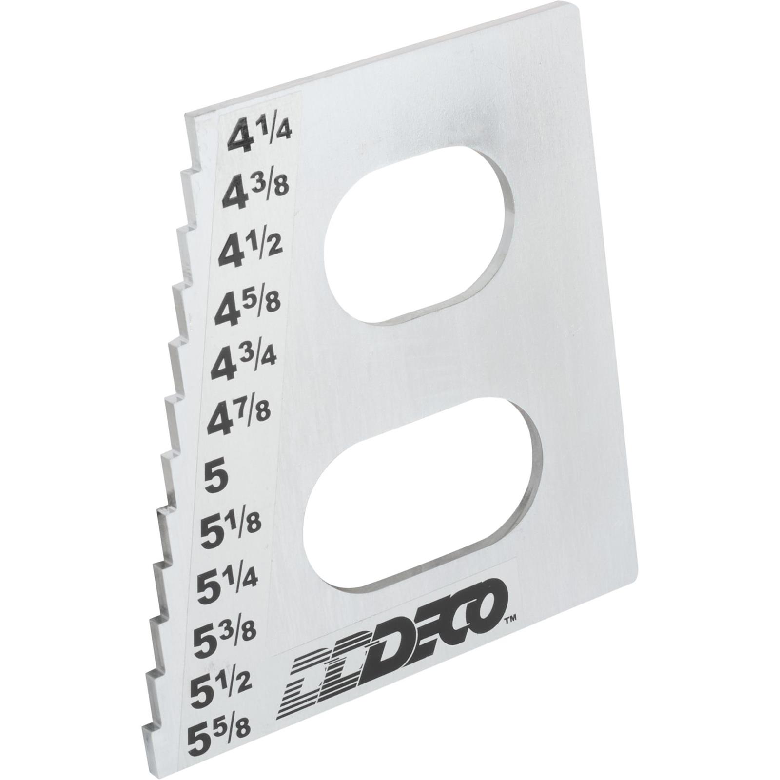 DECO Frame Height Steel Gauge, 4-1/4 Inch to 5-5/8Inch