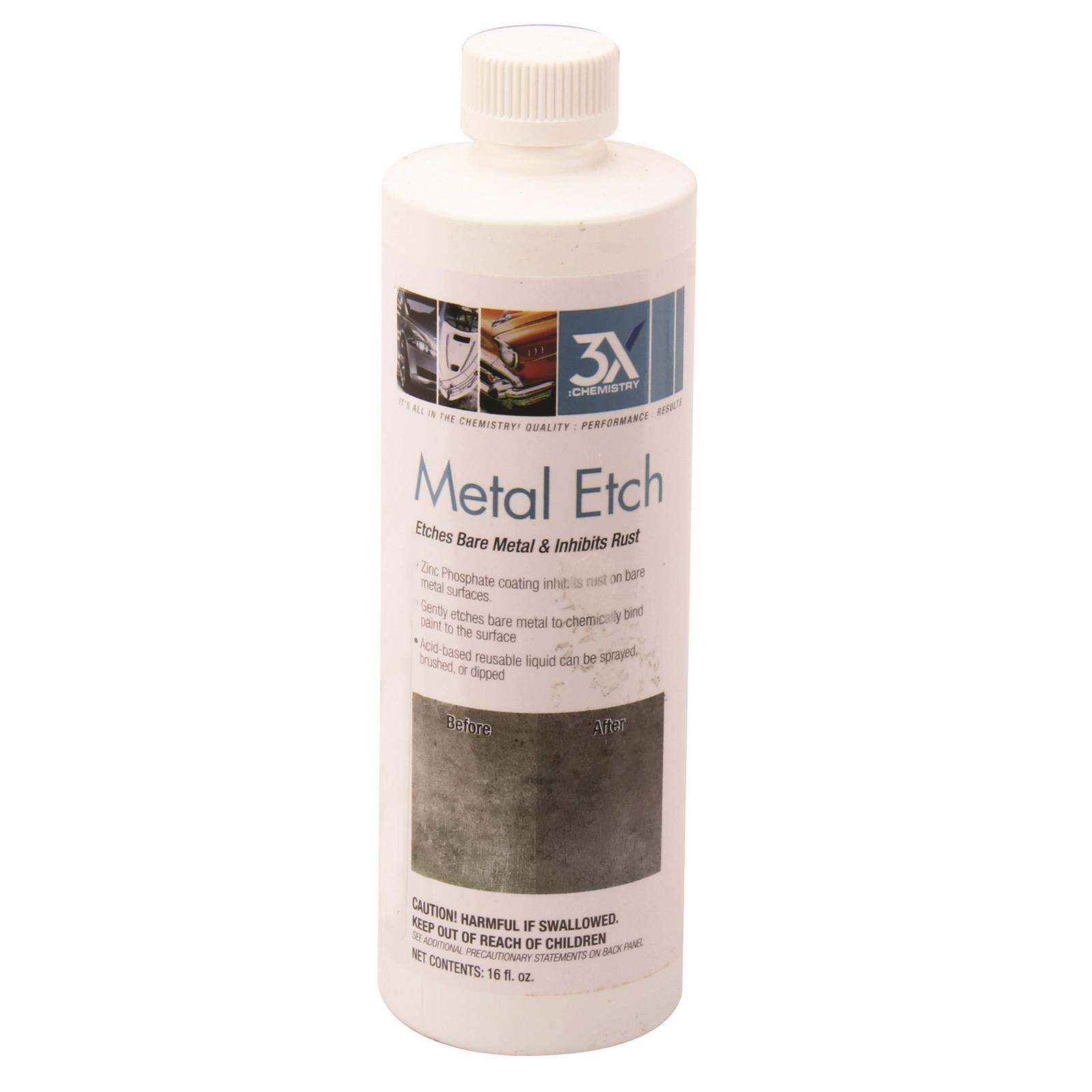 3X Chemistry 46813 Metal Etch and Rust Inhibitor, 16oz Bottle