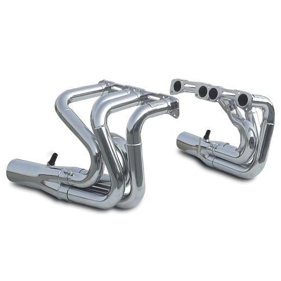 Dynatech® Small Block Chevy Strut Stahl Drag Racing Headers, 17/8 2