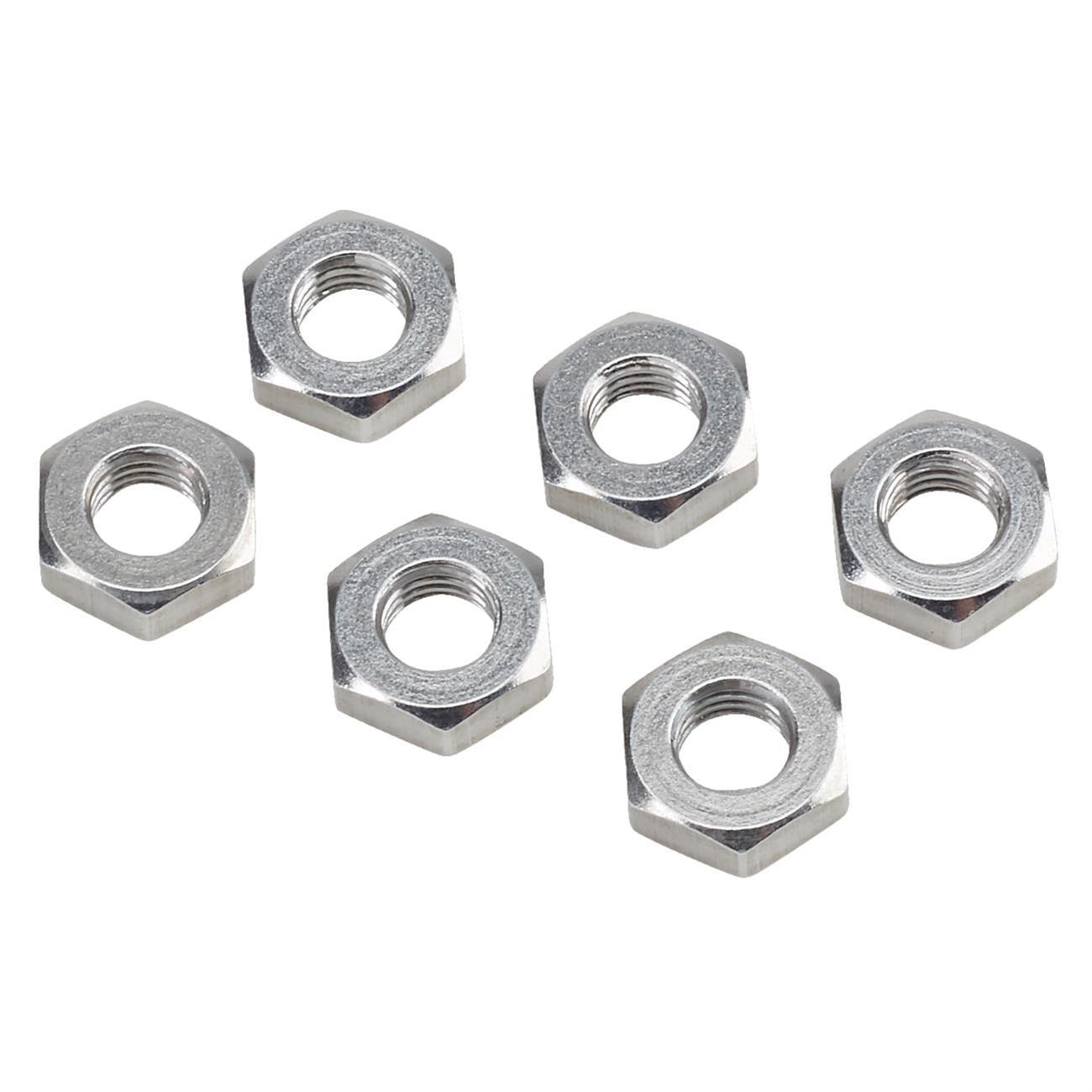 Aluminum Jam Nuts, 1/428 RH, Pack/6