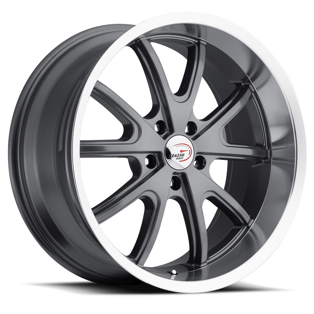 Vision Torque 143 Gun Metal Machined Lip Wheel (20x9.5"/5x115mm)