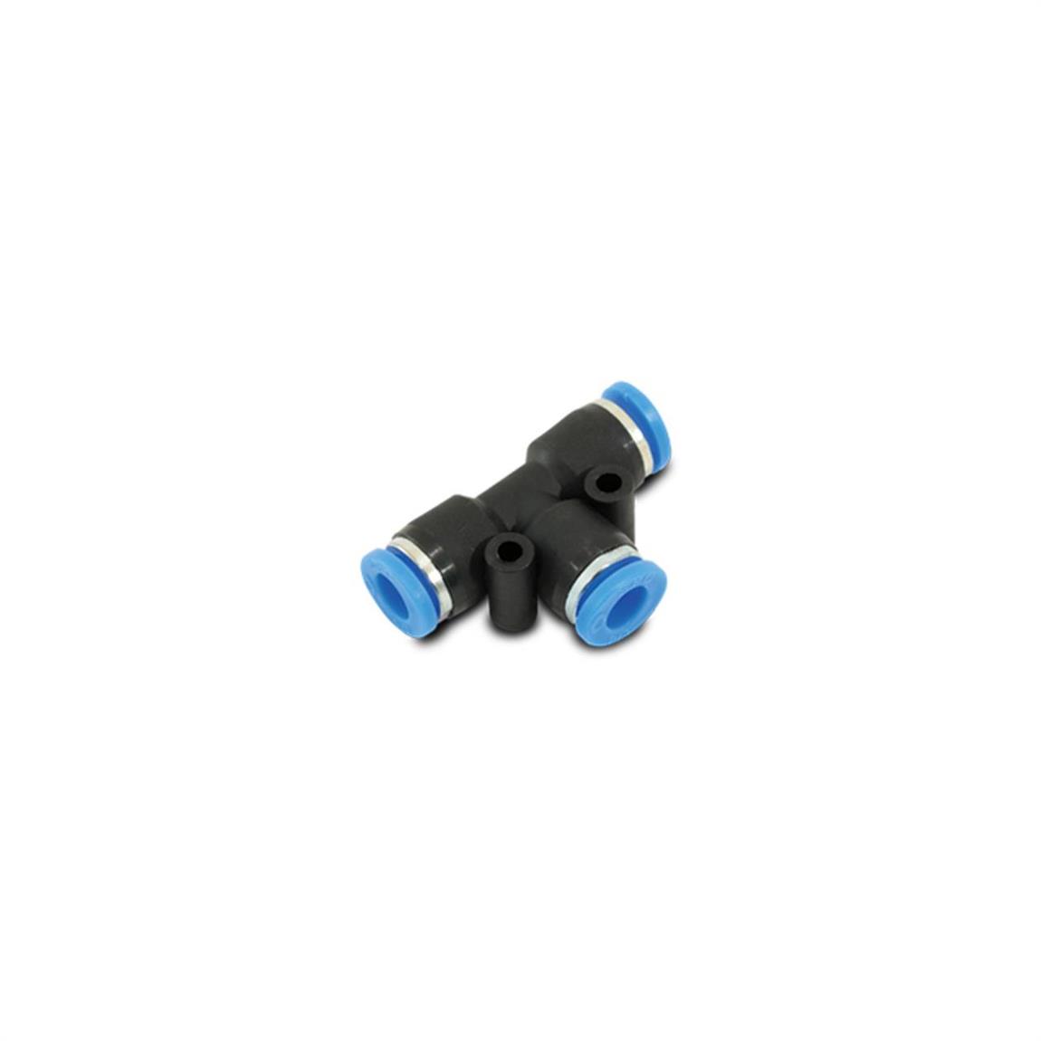 2677 0.25 in. Pneumatic Vacuum Tubing Union Tee Fitting