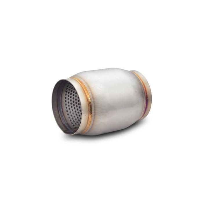 Vibrant SS Race Muffler 3in inlet/outlet x 9in long 3.75in Muffler Body OD main image 1