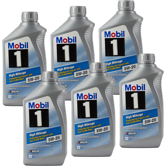 mobil1-120455-high-mileage-engine-oil-5w-20-6-quarts