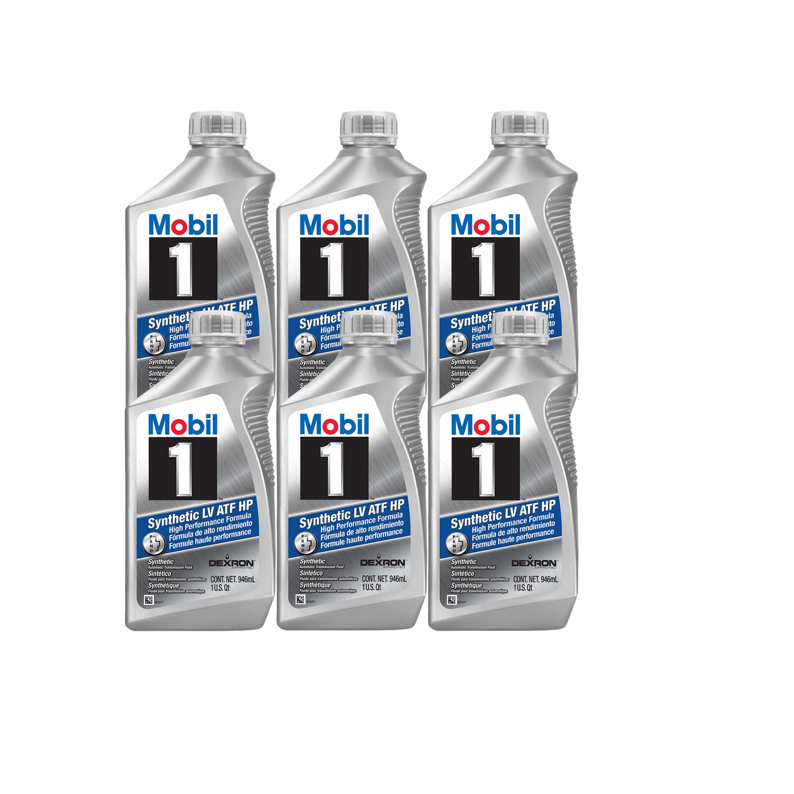 Mobil 1 124715 Synthetic Automatic Transmission Fluid HP 6 Quarts