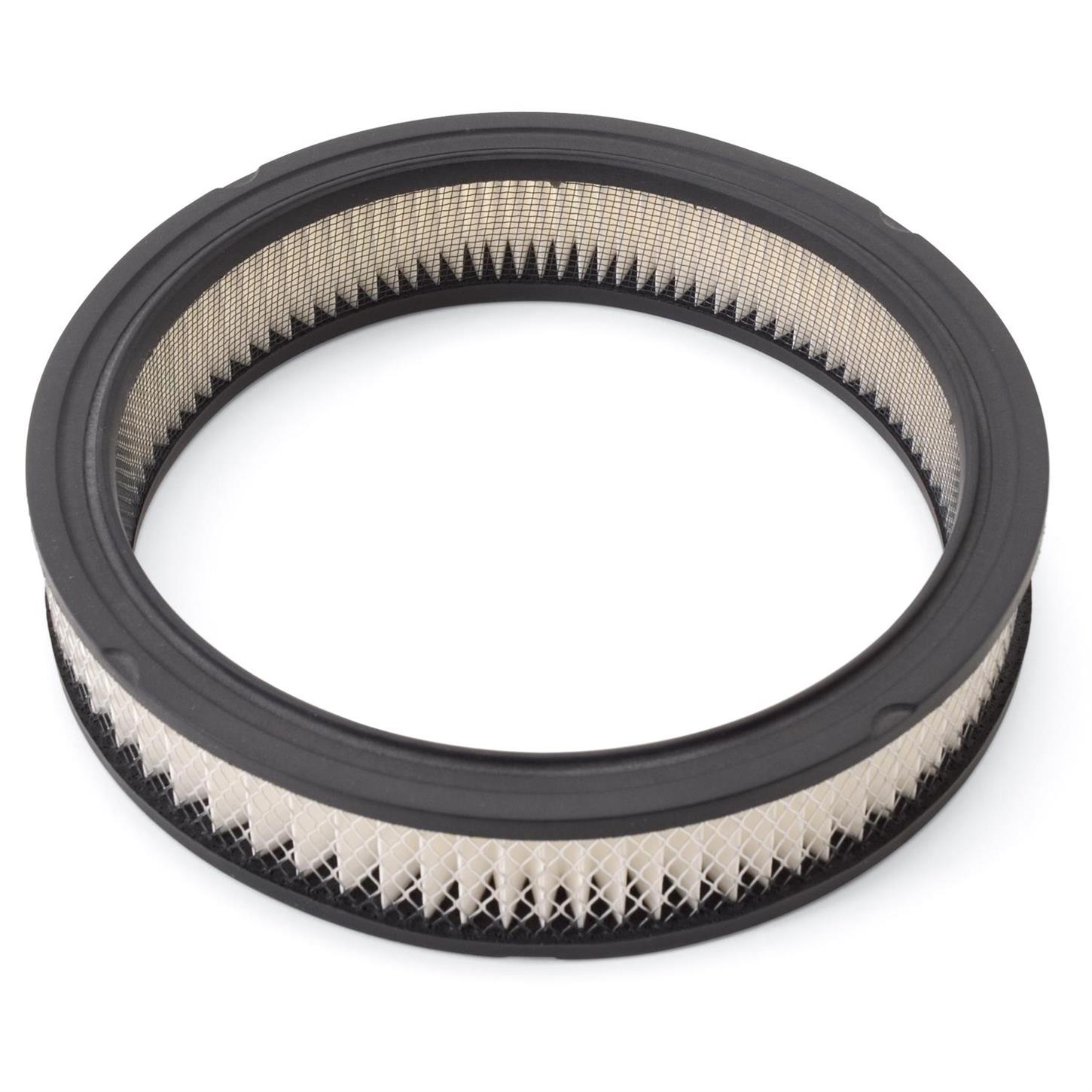 Edelbrock 1218 Air Cleaner Element Air Filter, Round, 2in. X 10in.