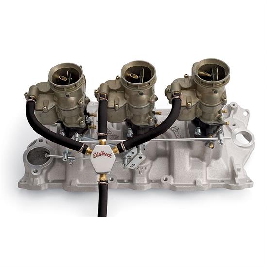 Edelbrock 1281 Mini Fuel Block Kit, Hex Shape, Aluminum