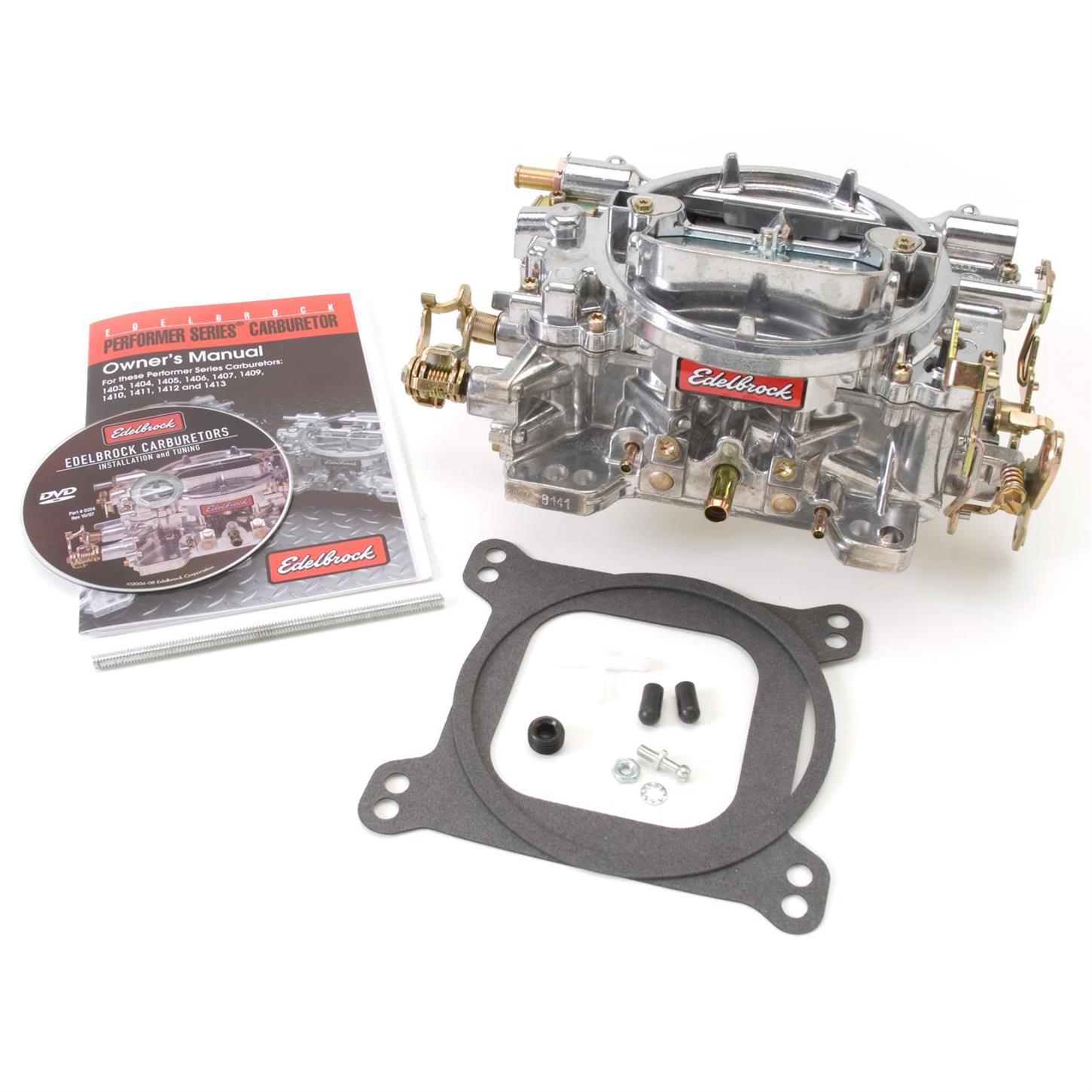 Edelbrock 1407 Performer 4 Barrel Carburetor, 750 CFM, Manual Choke