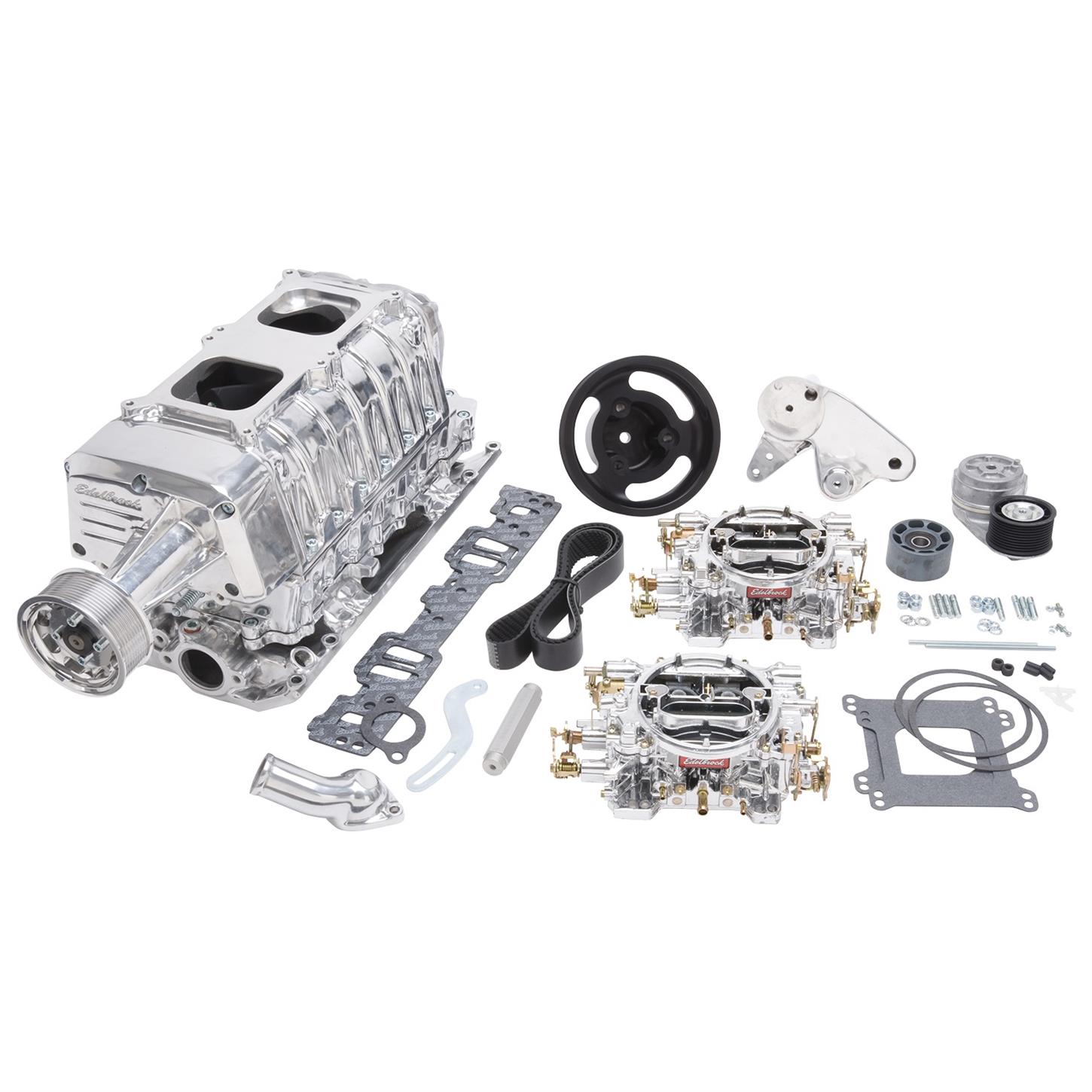 Edelbrock 15161 EForce Enforcer Supercharger System, SB Chevy, Kit