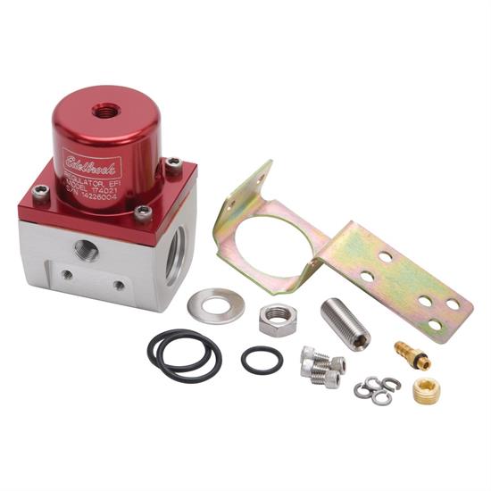Edelbrock 174021 Fuel Pressure Regulator, EFI, 3590psi., Red