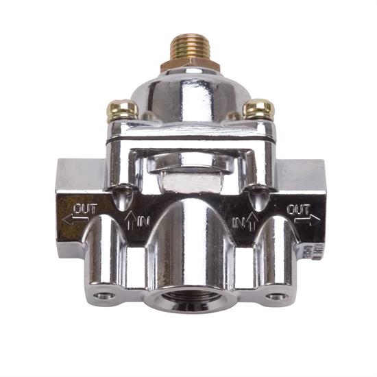 Edelbrock 174051 Fuel Pressure Regulator, Carbureted, 510psi., Red