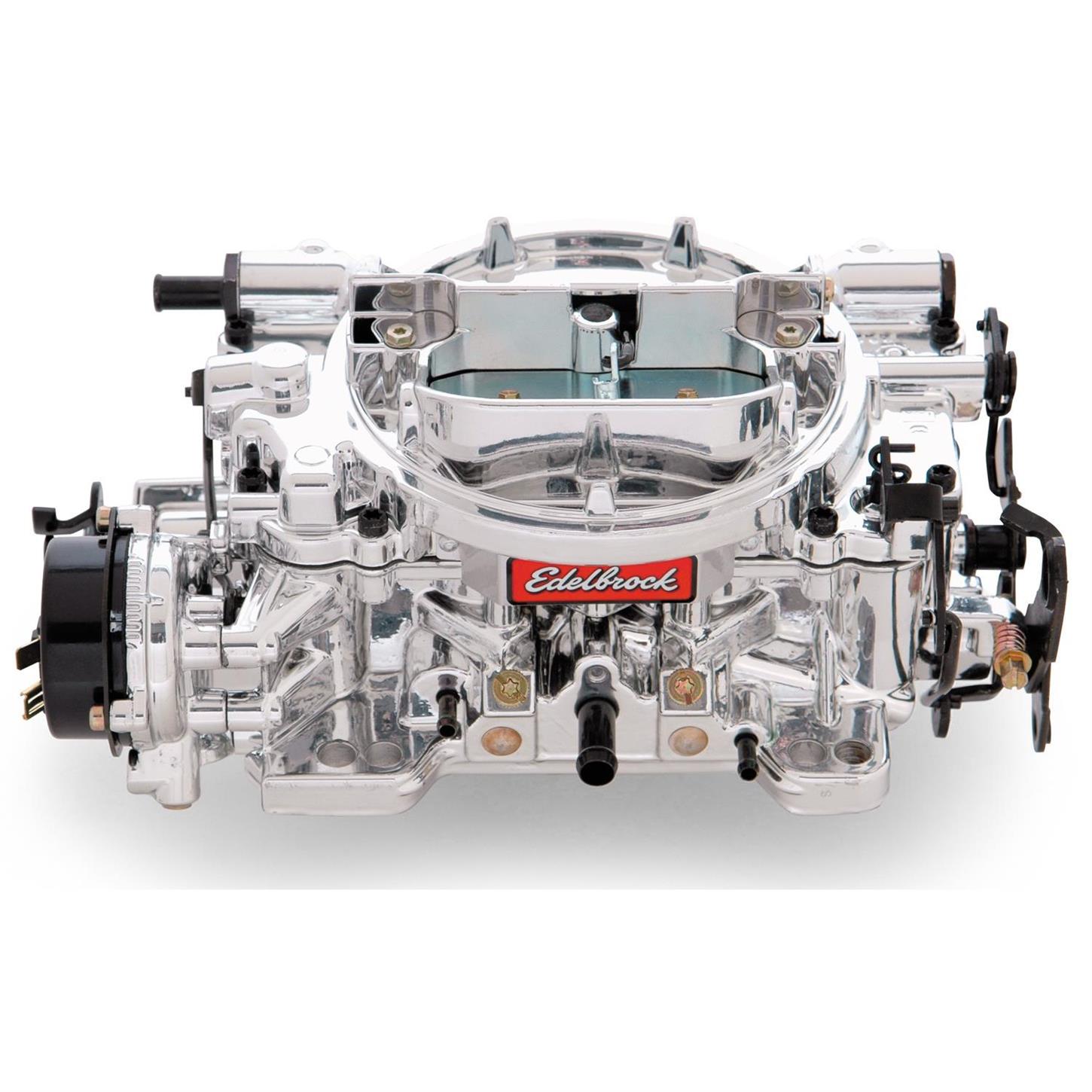 Edelbrock 18034 Endurashine Dual Quad 500 CFM 4 Barrel Carb, Electric