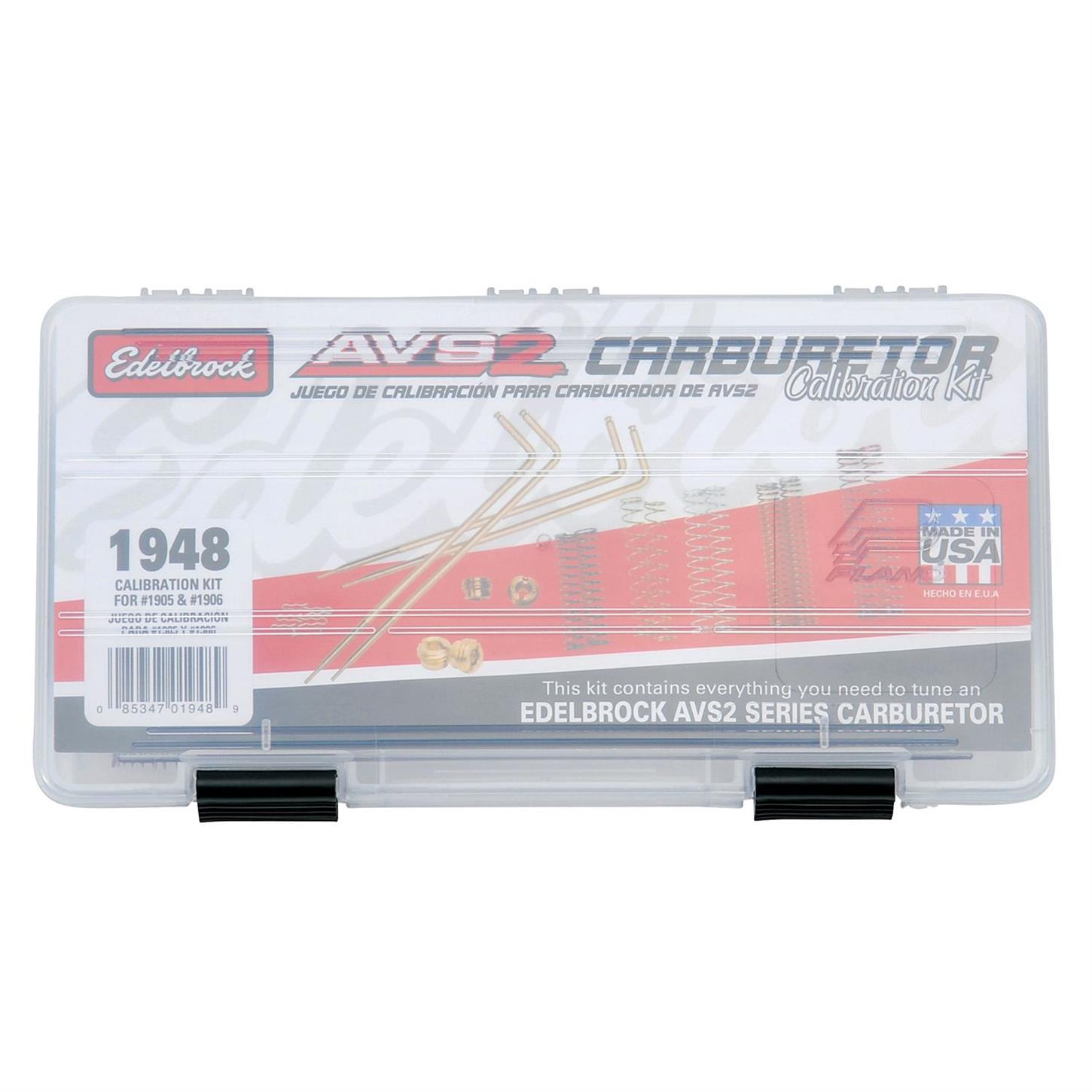 Edelbrock 1948 AVS2 Series Carburetor Calibration Kit