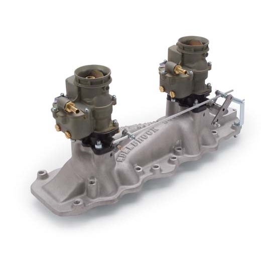 Edelbrock 2011 Vintage Intake Manifold/Carburetor Kit, Ford