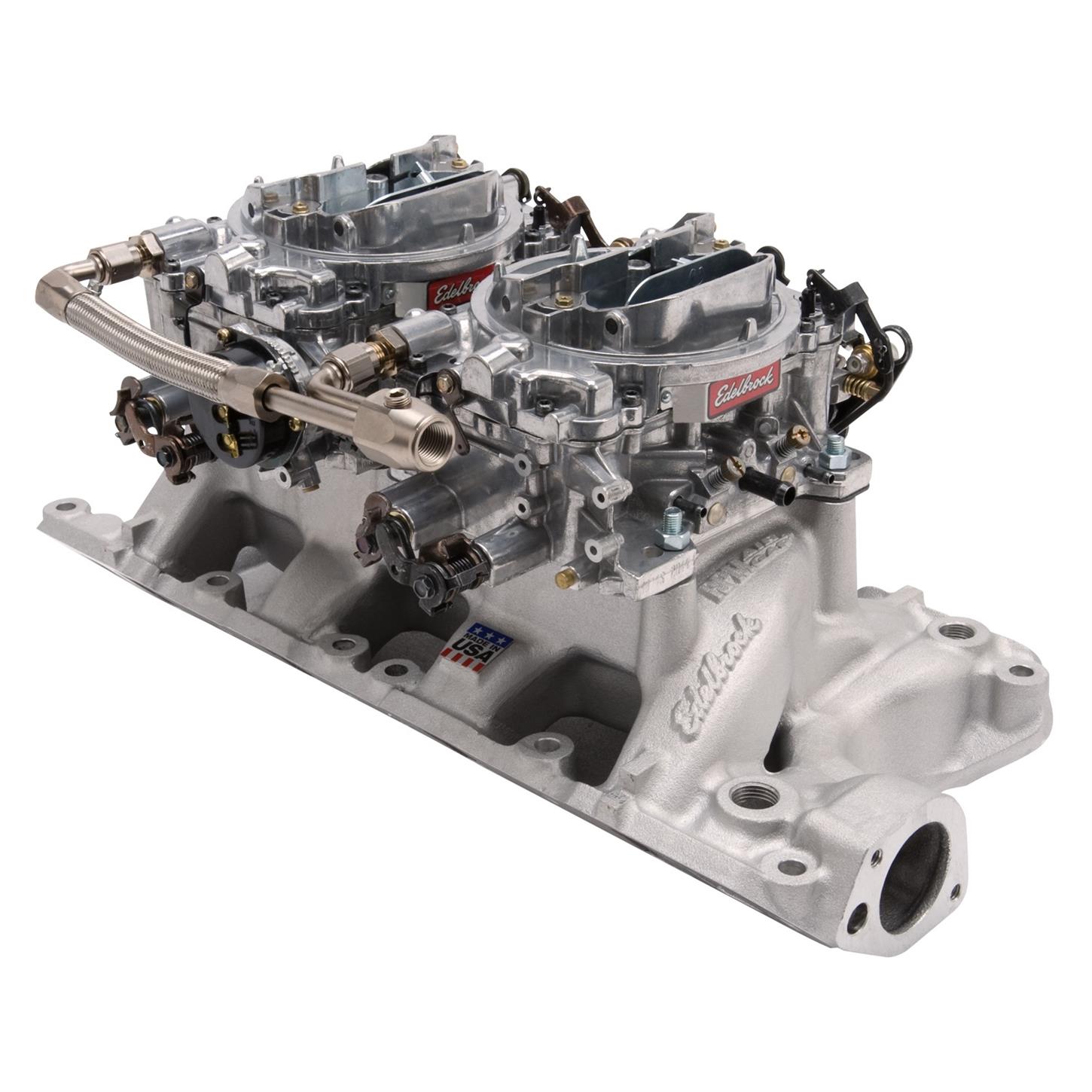 Edelbrock 2035 RPM AirGap DualQuad Intake Manifold/Carburetor Kit