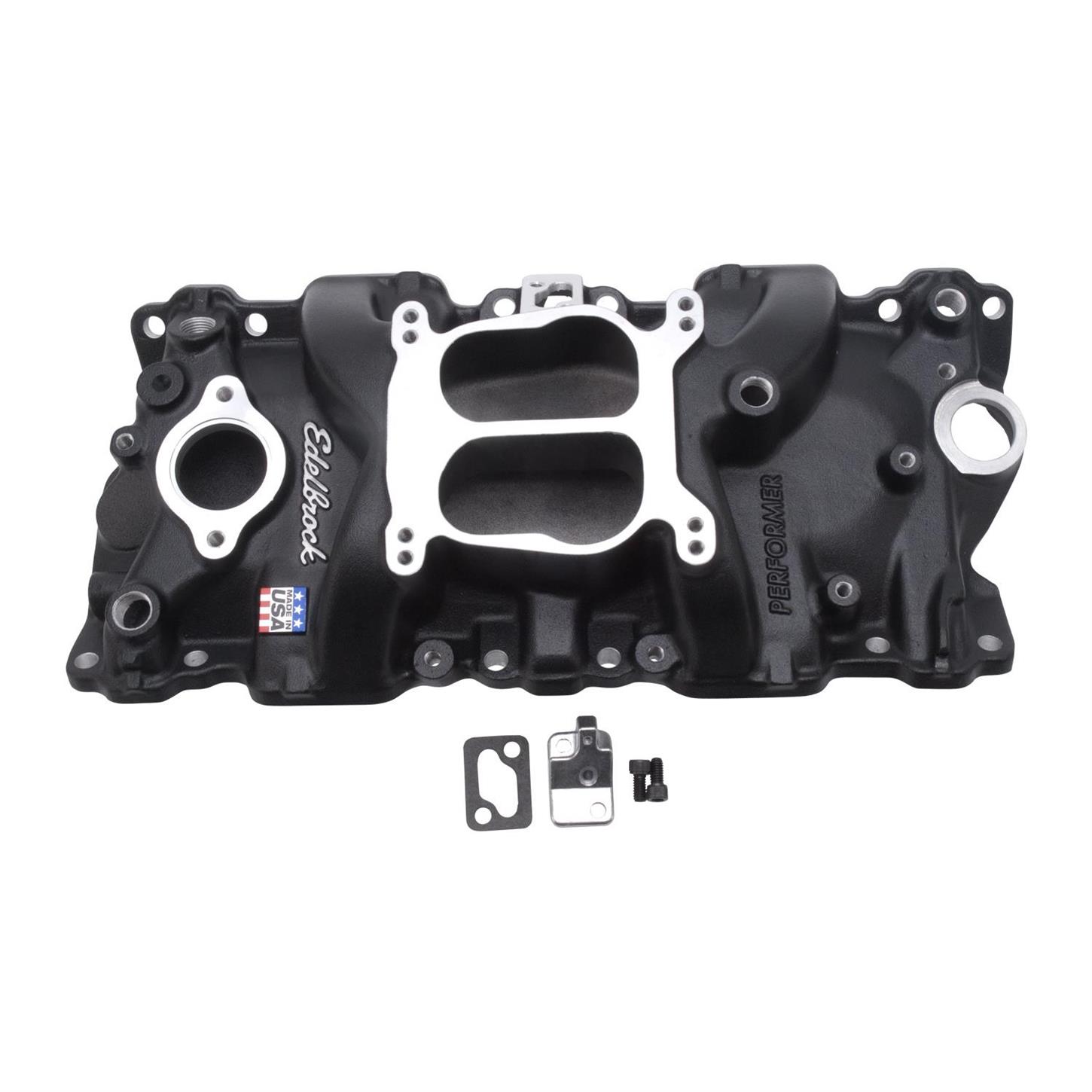 Edelbrock 2104 Performer Intake S/B Chevy, 1987-95 W/ Iron Heads
