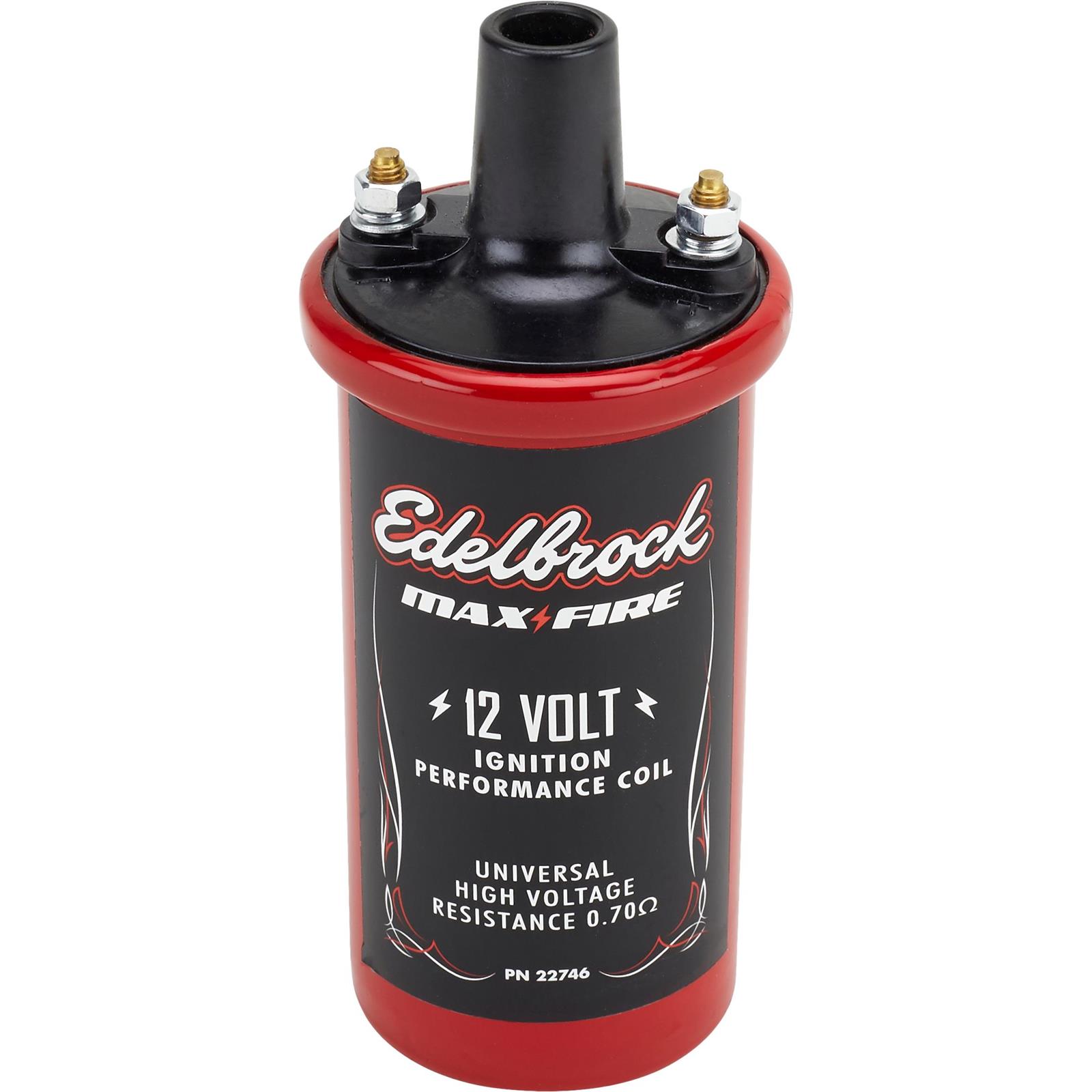 Edelbrock 22746 Electronic Oil Filled 0.70 Ohms Ignition Coil