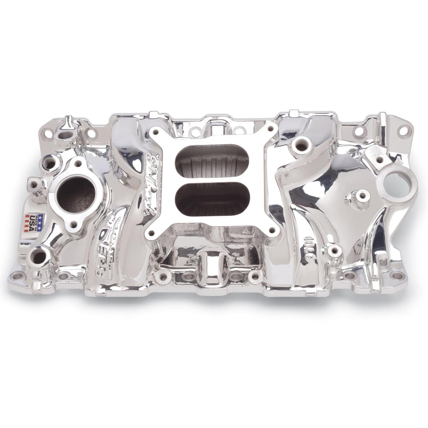 Edelbrock 27014 Performer EPS Chevy Intake ManifoldEndurashine Finish