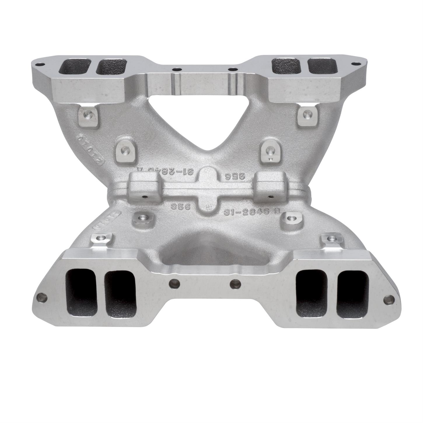 Edelbrock 28408 Victor 2 Piece Intake Manifold, Small Block Chevy