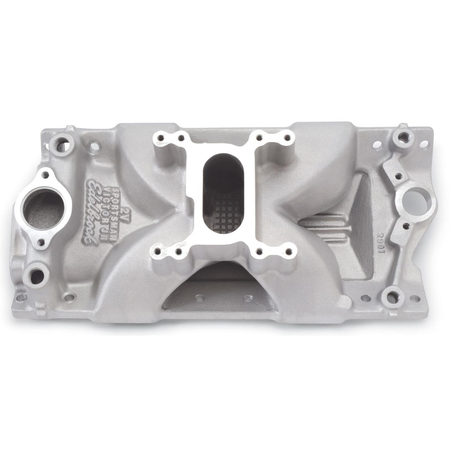 1957-1995 Small Block Chevy 350 Holeshot Intake Manifold Satin E42401