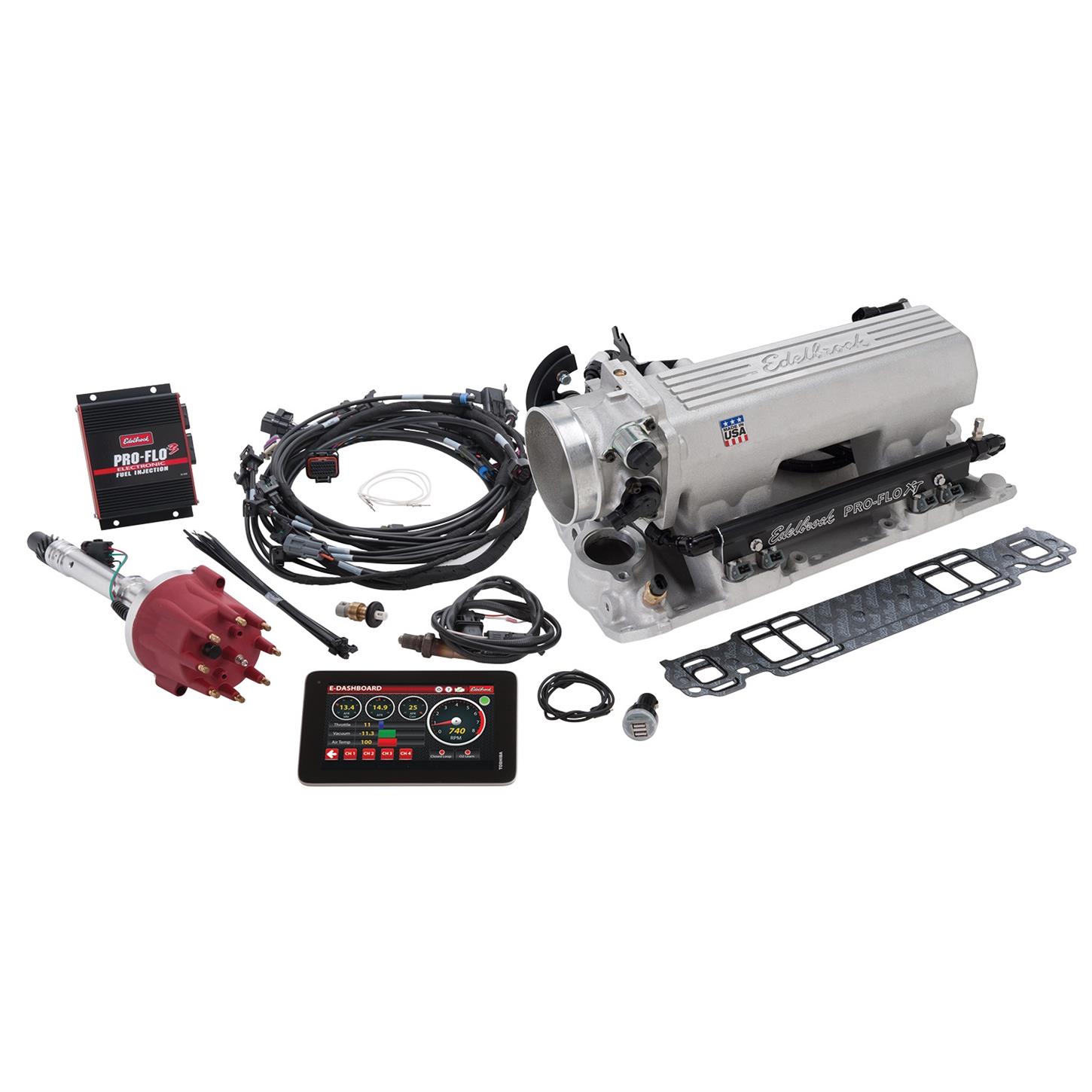 Edelbrock 3226 Pro-Flo 3 XT EFI System, S/B Chevy, Direct Port
