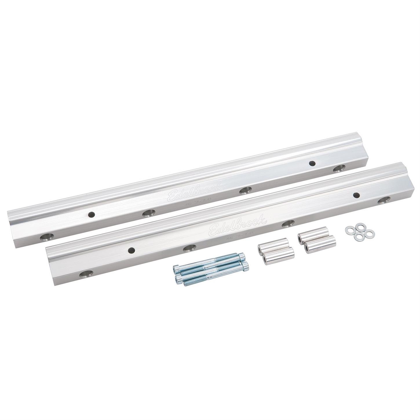 6AN high flow BLACK fuel rails With Fittings And Hardware LS1 Fuel Rail Kit