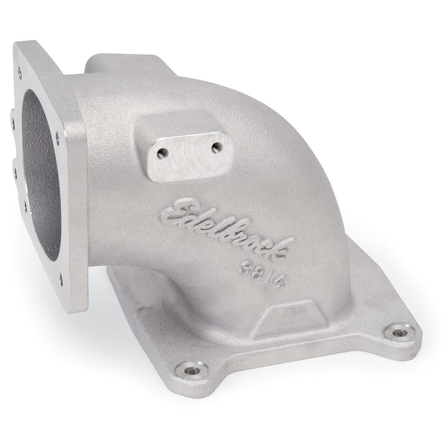 Edelbrock 3814 Throttle Body Air Intake Elbow, Aluminum, 95mm