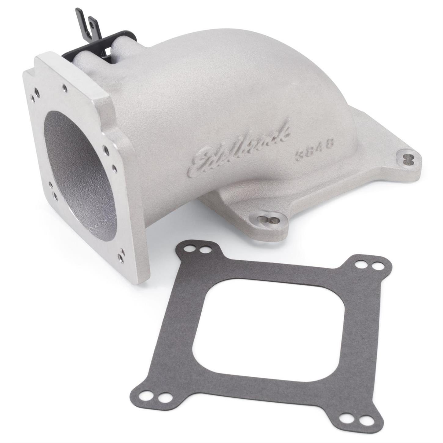 Edelbrock 3848 Intake Elbow Throttle Body Adapter, Ford 5.0L/GM LS1