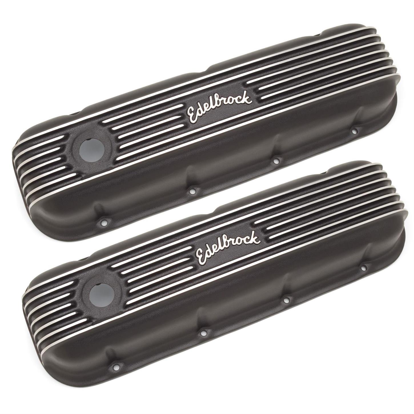 Edelbrock 41853 Classic Series Valve Cover Set, Big Block Chevy