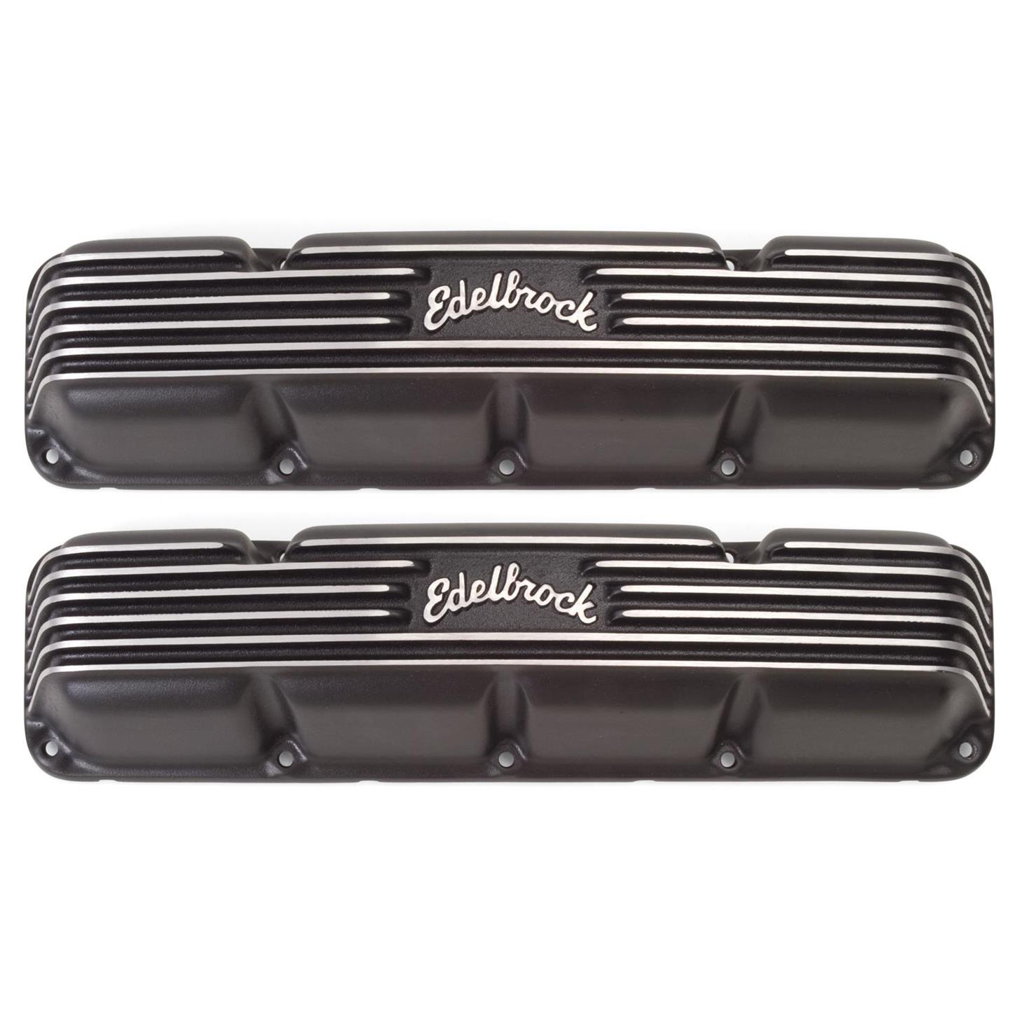 Edelbrock 41993 Classic Valve Cover Set, Cast Aluminum, AMC