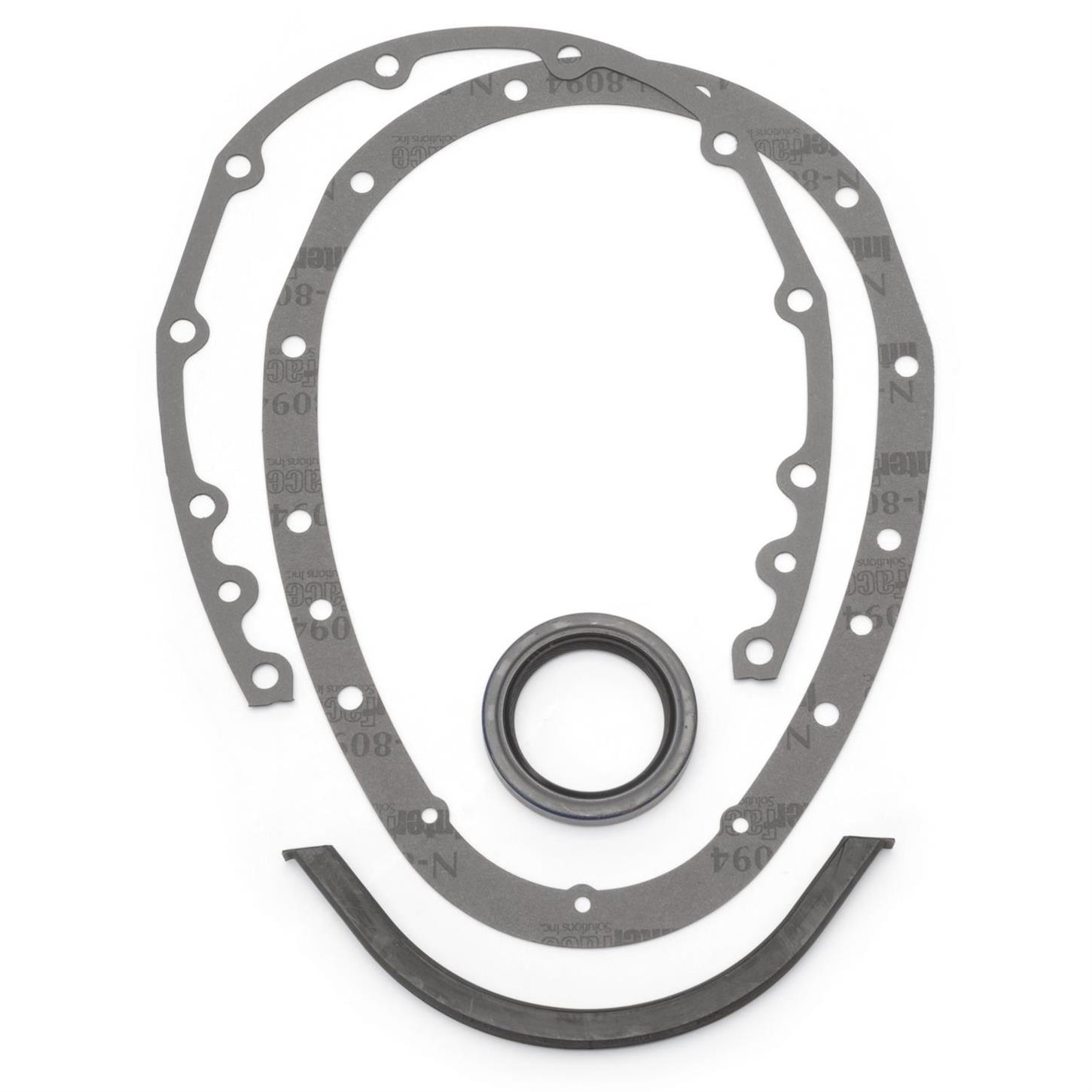 Edelbrock 4243 Replacement Timing Cover Gasket Set, Small Block Chevy