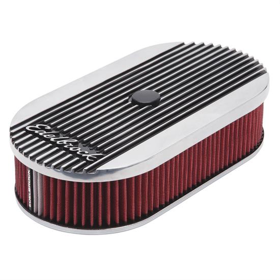 Edelbrock 4273 Elite II Air Cleaner, Oval, Single Carb