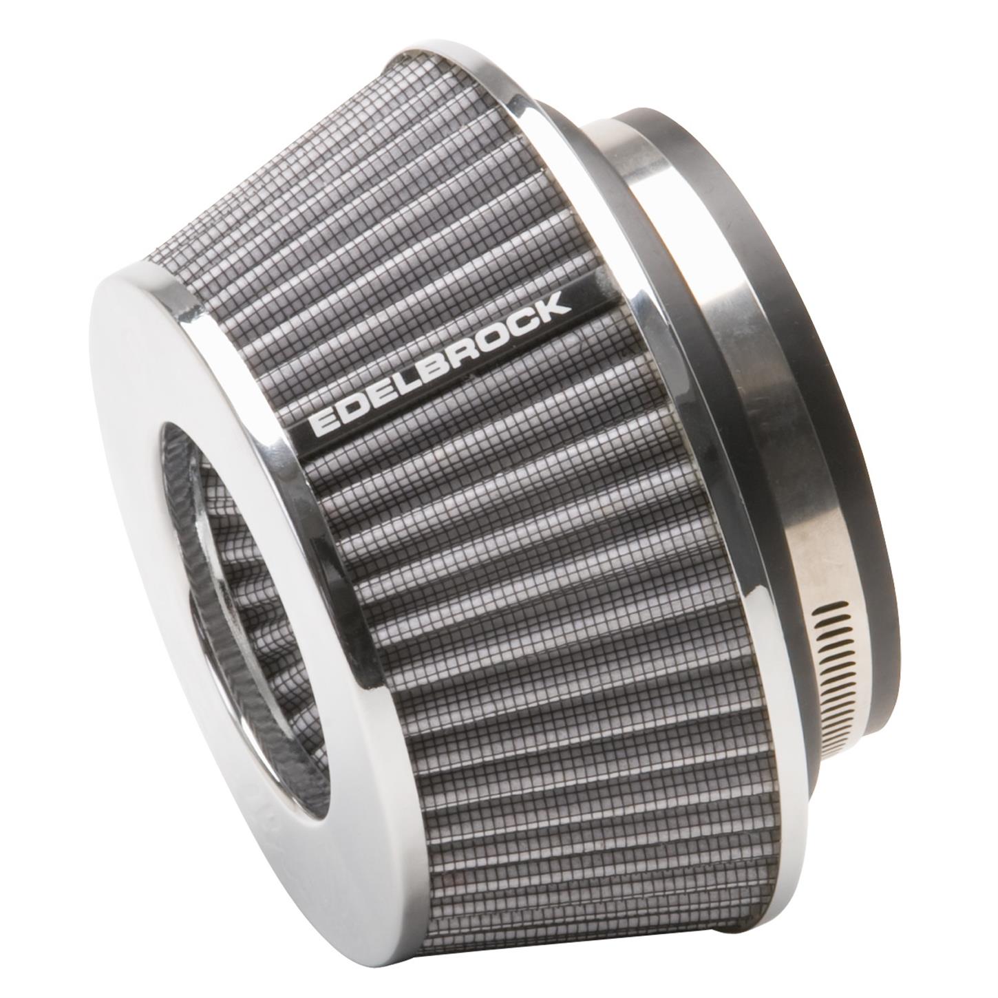 Edelbrock 43612 ProFlo Air Cleaner Element Air Filter, Cone, 3.7in.
