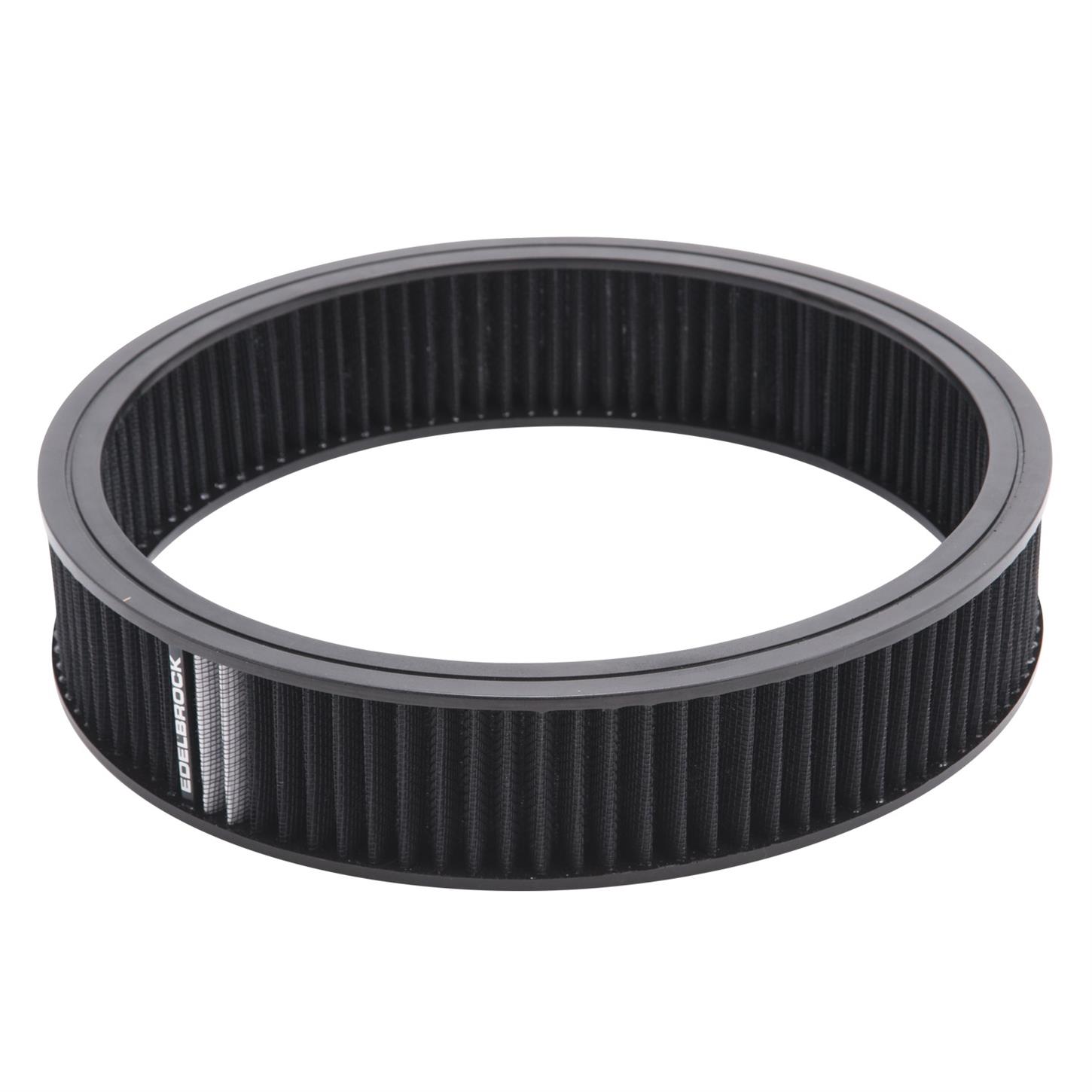 Edelbrock 43668 Pro-Flo Air Cleaner Element Air Filter, Round,14 Inch