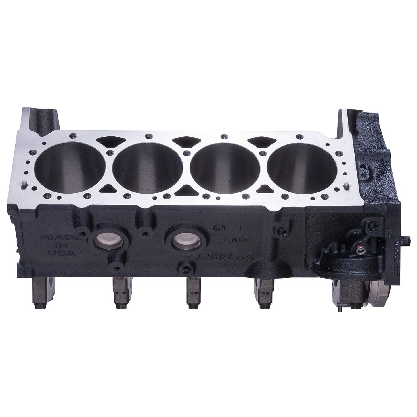 Edelbrock 450021 Small Block Chevy Engine Block 1Piece Rear Main