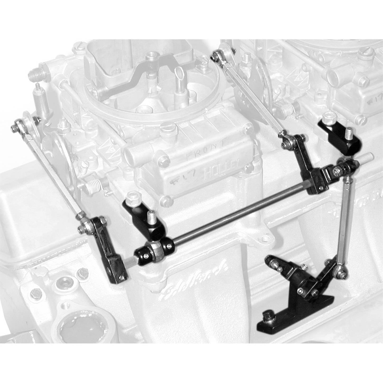 Edelbrock 7071 Throttle Linkage Kit, Dual Quad, Universal