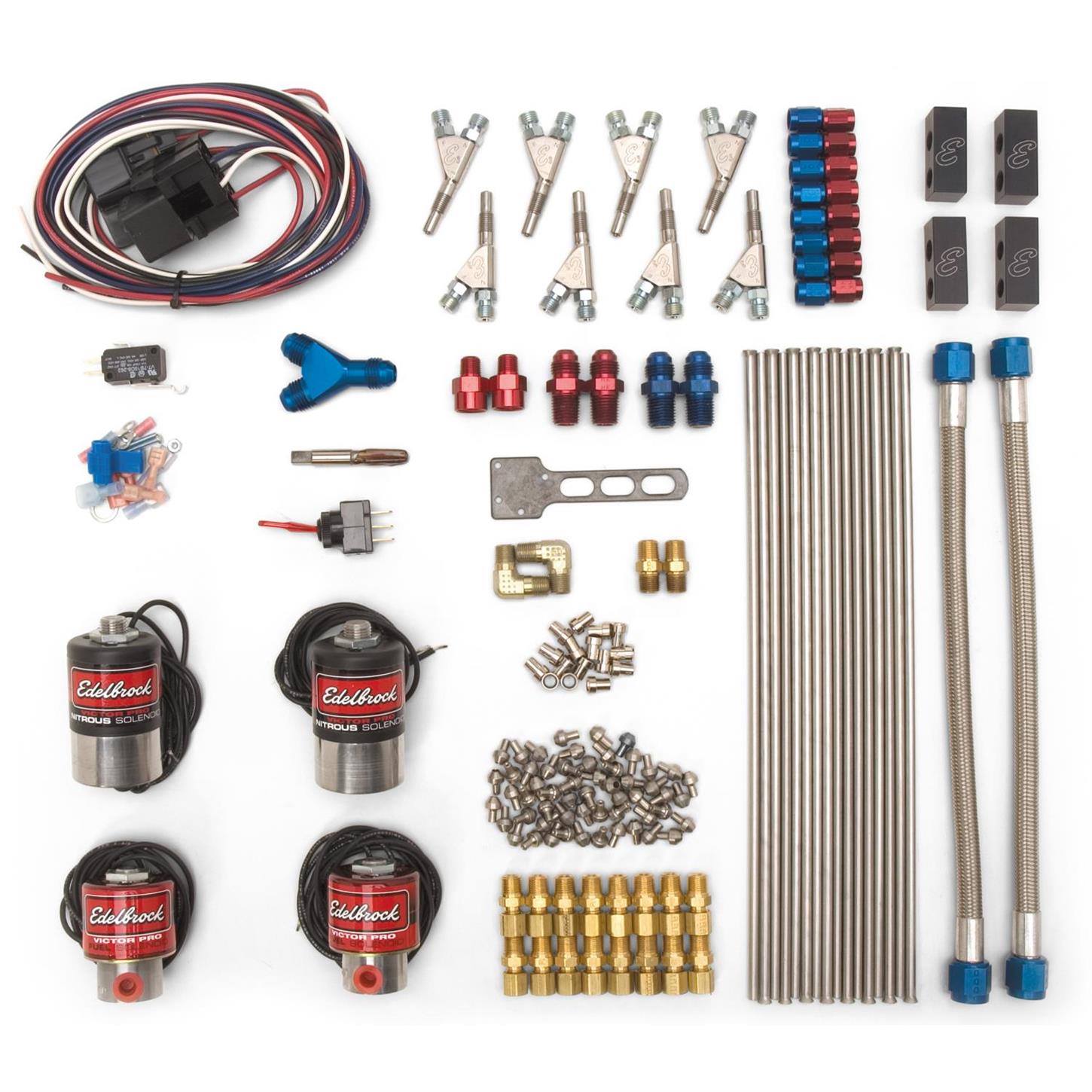 Edelbrock 71852 Super Victor Direct Port Nitrous Kits, 200500 hp