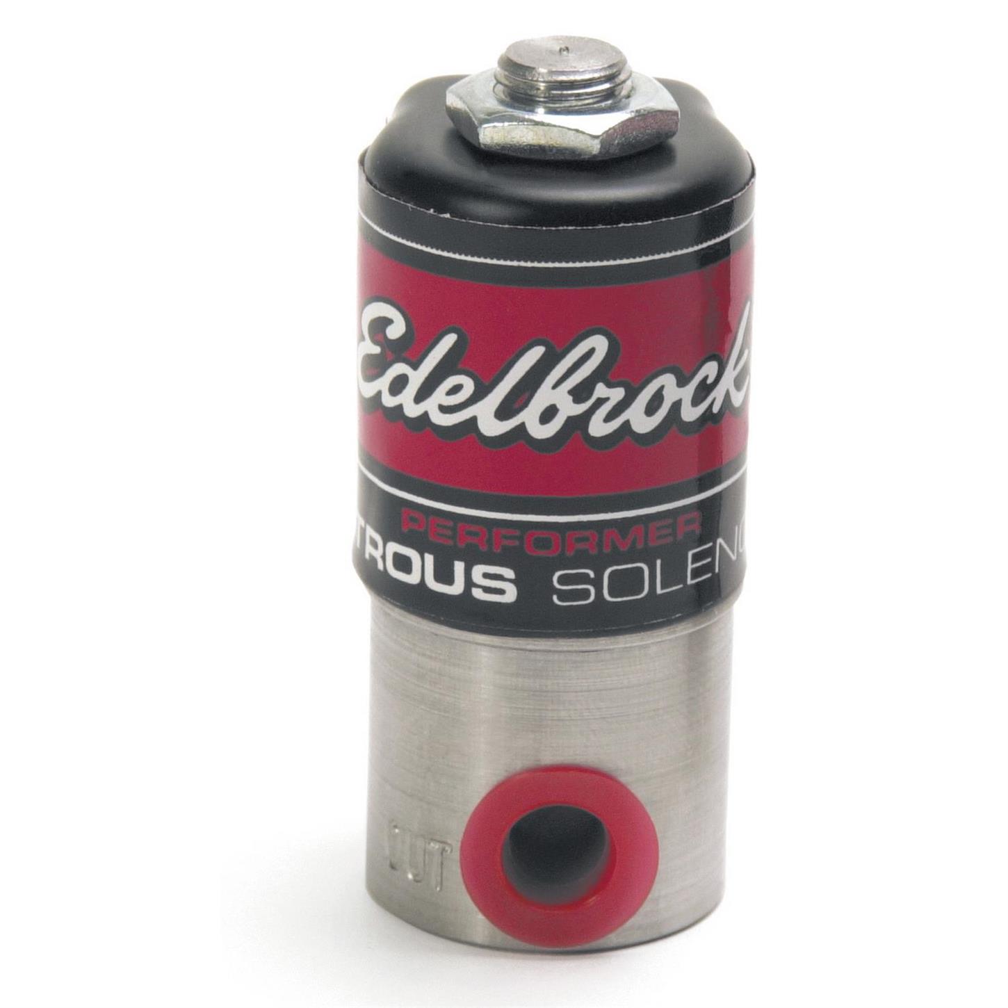 Edelbrock 72000 Performer Nitrous Oxide Solenoid, Stainless Steel